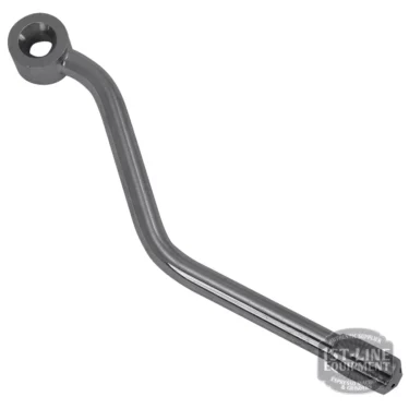 A metal crank handle with a circular attachment point and bent shaft, designed for manual rotation of Brasilia CENTURY AMERICA STEAM PIPE machinery or equipment. © 2025 1st-line.com