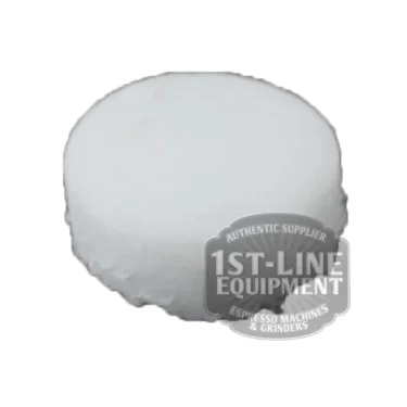 A single BF.529 GASKET, a round white cleaning tablet with a slightly rough edge, is shown on a plain white background. The 1st-Line Equipment logo partially overlays the bottom right of the image. © 2025 1st-line.com