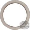 A single circular BE.335 PTFE Resistance Gasket, 42x33x3mm, beige or light gray, displayed on a white background with a 1st-Line Equipment Espresso Machines & Grinders watermark in the bottom right corner. © 2025 1st-line.com