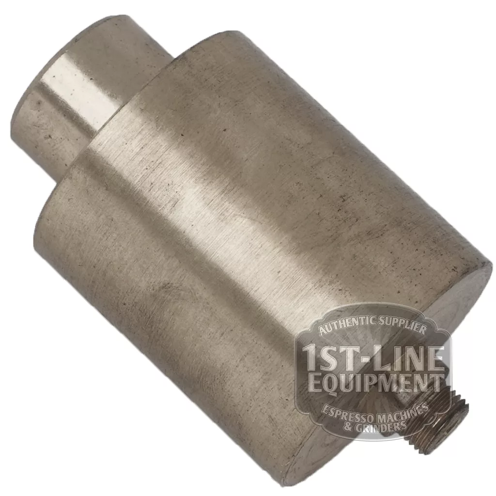 The BF.154 INFUSION VALVE is a cylindrical metal part with a stepped design and threaded end, pictured on a white background with a partially visible 1st-Line Equipment watermark. © 2025 1st-line.com