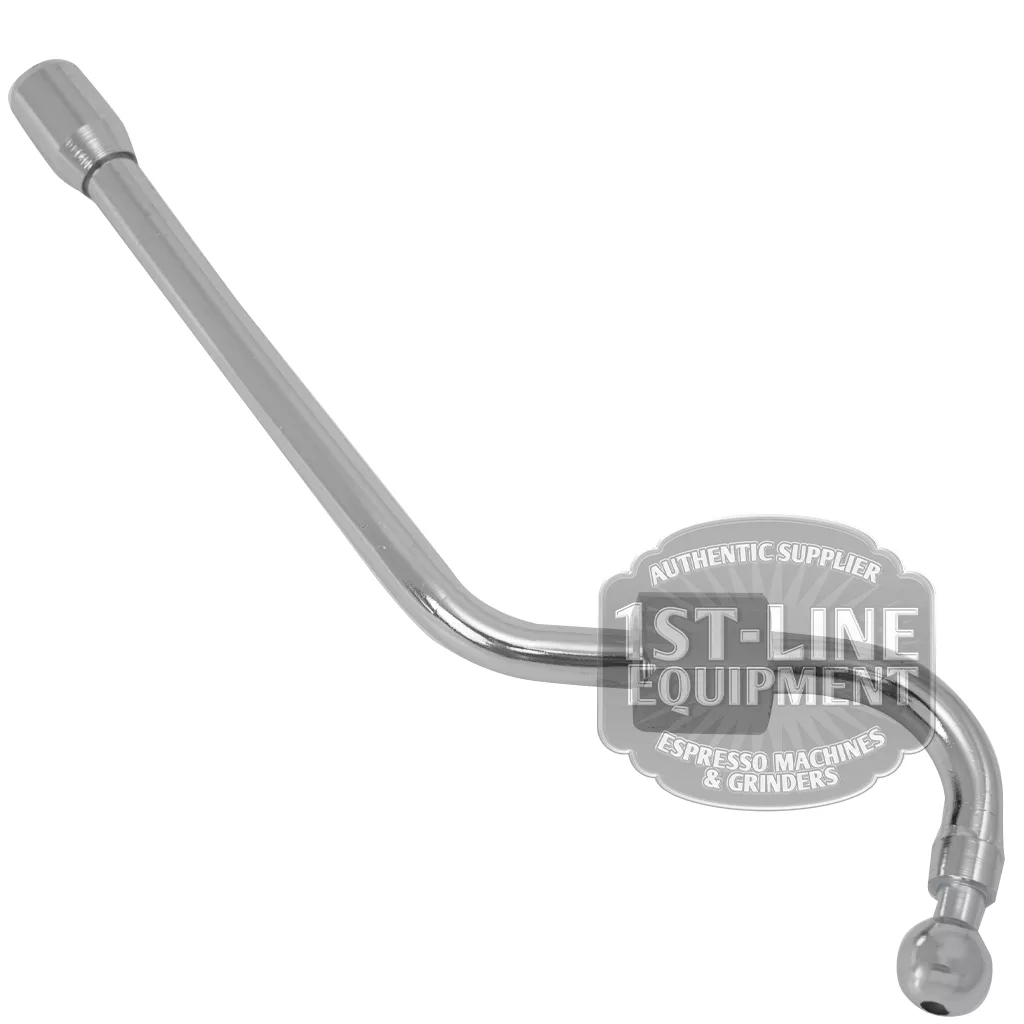 The Brasilia GRADISCA MODERN STEAM PIPE features angled bends and is designed for Brasilia and GRADISCA espresso machines; the image shows a “1st-Line Equipment” logo in the bottom right corner. © 2025 1st-line.com