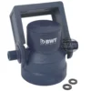 A BWT Bestmax Water Filter Head T W/O Non-Return Valve in blue, featuring a handle, side hose connector, embossed markings, and two black O-rings beside it, displayed on a white background. © 2025 1st-line.com