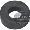 A black, round C...74 DISTRIBUTOR RUBBER GASKET with a center hole. The 1st-Line Equipment Espresso Machines & Grinders logo is partially overlayed on the right side of the image. © 2025 1st-line.com