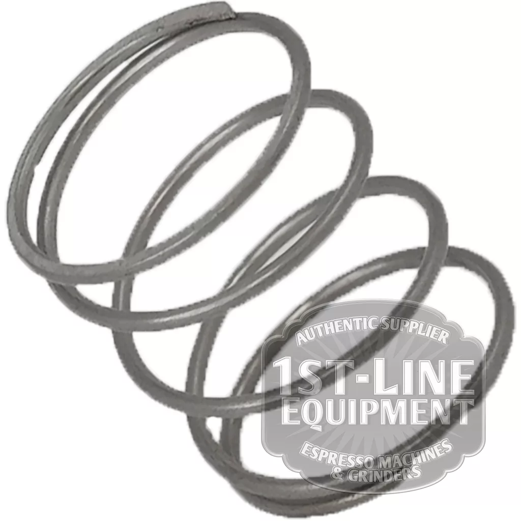 A C..204 LUCIFER ELECTRIC SPRING, coiled in a cylindrical shape, with the 1st-Line Equipment Espresso Machines & Grinders logo partially overlaid in the lower right corner. © 2025 1st-line.com