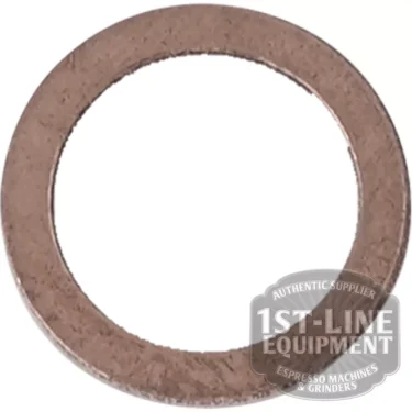 A C..241 COPPER GASKET, flat and circular with a central hole, is displayed against a white background. The copper washer has a slightly textured, brownish finish and a 1st-Line Equipment watermark in the bottom right corner. © 2025 1st-line.com