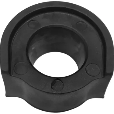 A close-up of the Eureka 2580.0029 Knob Seal, a black, round bushing with a central hole, likely for automotive suspension or stabilizer bar use, shown from above against a white background. © 2025 1st-line.com