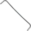 A metal L-shaped tire iron with a polished silver finish, photographed on a white background, offers durability comparable to the ECM M3007 Top Cup Heater Grid Railing. © 2025 1st-line.com