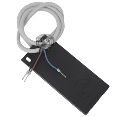 A rectangular black I..983 RELAY FOR BAR 2 GROUP with a short white cable exposing brown and blue wires, features a small hole in one corner and an embossed circular logo on its surface. © 2025 1st-line.com