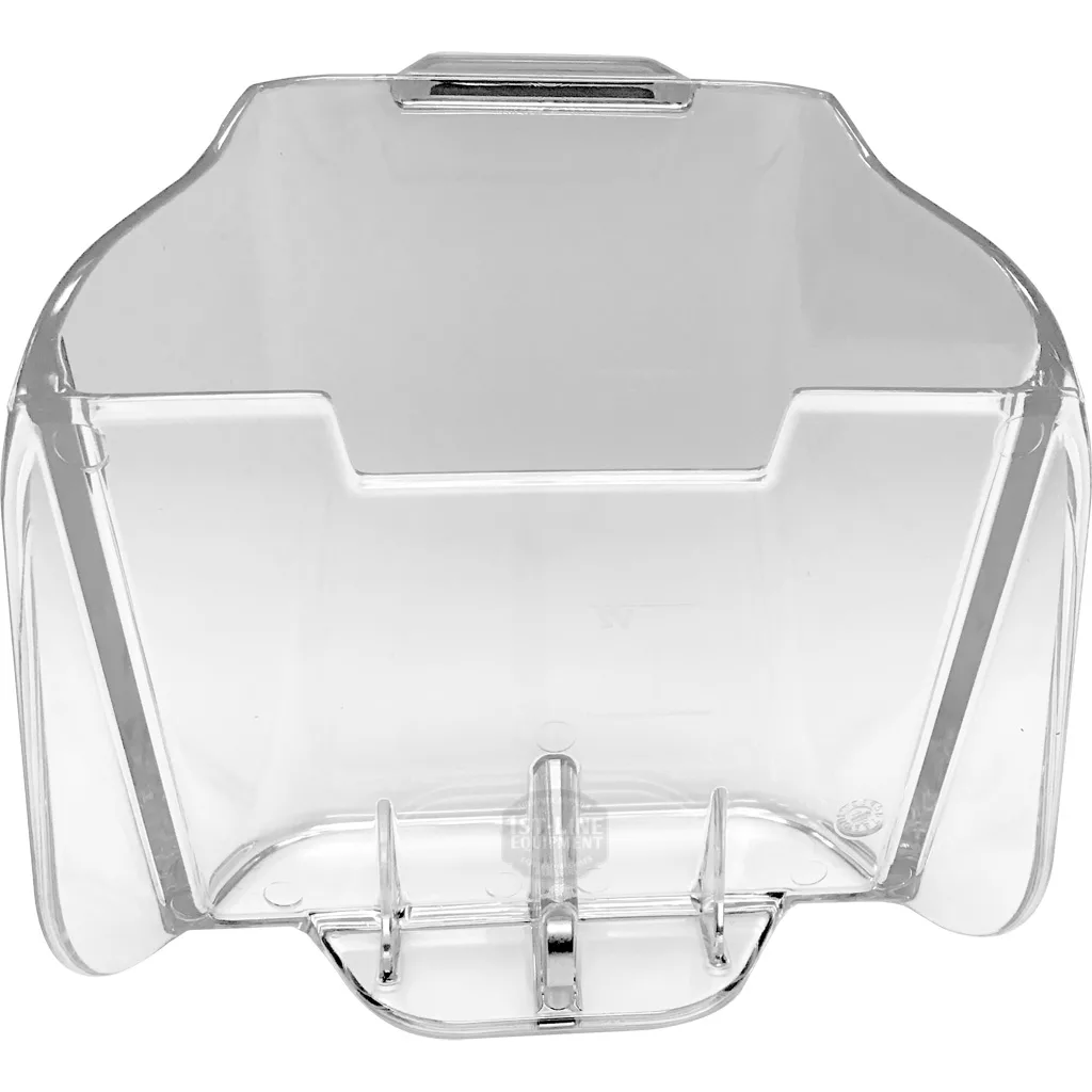 Clear acrylic wall-mounted brochure holder with wide opening and angled sides—ideal for organizing brochures or pamphlets alongside your Eureka 2580.0500 Clear Ground Coffee Container storage solutions. © 2025 1st-line.com