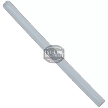 The Ascaso I..729 RIGID HOSE FROM PUMP TO OPV is a translucent plastic tube shown on a white background with a partially visible 1st-Line Equipment logo—perfect for connecting the pump to the OPV on Ascaso machines. © 2025 1st-line.com