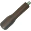 The Bezzera 7371520 Wood Filter Handle features a smooth, contoured grip and a metal screw thread at one end for easy attachment to compatible devices. © 2025 1st-line.com
