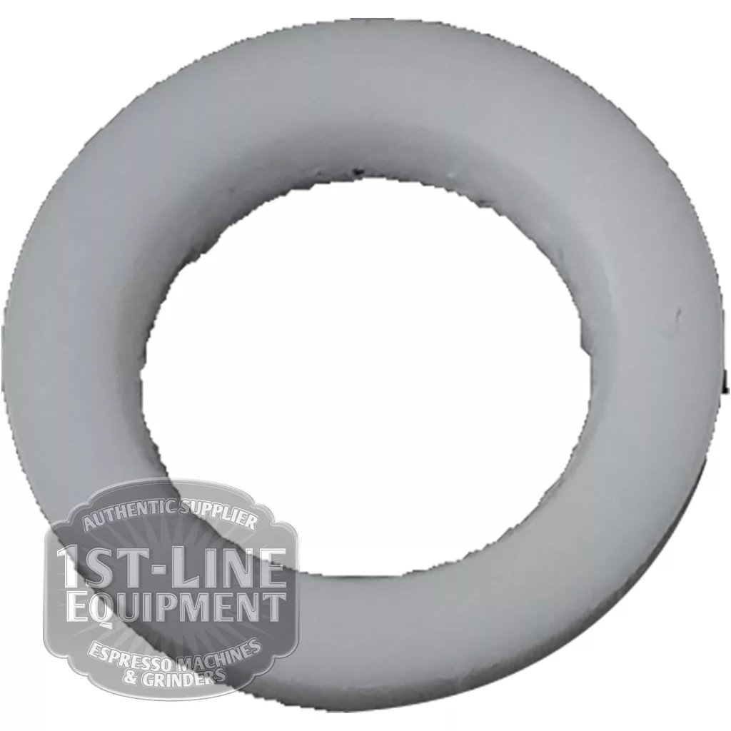 The C..399 PTFE GASKET is a thick, solid white circular gasket made of PTFE. The 1ST-LINE EQUIPMENT logo is partially visible in the lower left corner. © 2025 1st-line.com