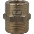 The V..306 3/4 x 3/4 fitting is a brass hex nipple with male threads on both ends and a hex nut center for connecting pipes or fittings. It features the 1st-Line Equipment logo on its surface. © 2025 1st-line.com