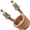 The ECM US1011 110V Heating Element features a coiled copper build with ceramic insulators and threaded terminals, commonly used in electrical and industrial heating equipment. © 2025 1st-line.com