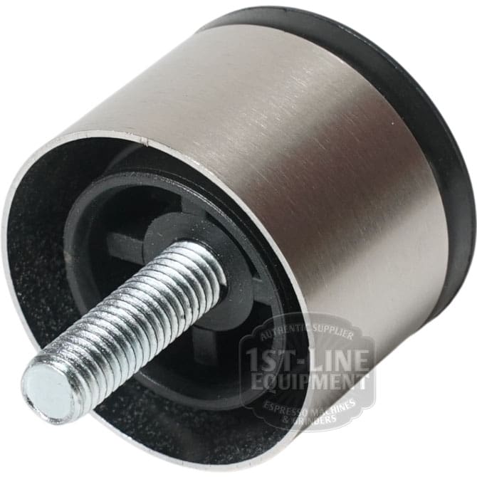 Close-up of the Stainless Steel Foot for Lelit Bianca, featuring a threaded bolt, used for appliance or furniture support. The image has a white background with a watermark in the lower right corner.