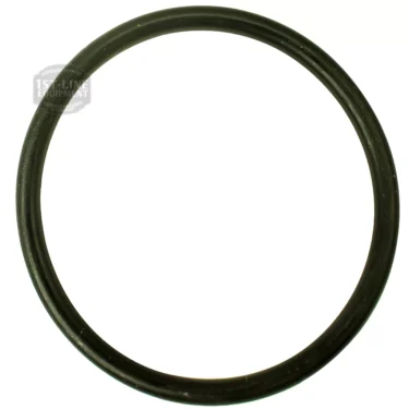 The Upper Group Gasket for La Pavoni Lever Espresso Machines, made of black rubber with a smooth surface, is shown as a circular ring on a white background. A faint watermark appears in the upper left area. © 2025 1st-line.com