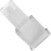 V..560 Male Faxton Terminal Protector shown: a clear plastic RJ45 Ethernet port dust cover with an angled design on a white background. © 2025 1st-line.com