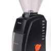 A BARATZAgear Baratza Encore coffee grinder features a transparent bean hopper, an orange Encore Accent Kit on/off dial, and a front container for grounds. © 2025 1st-line.com