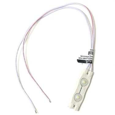 A Bezzera 7663623 12V White LED module with two round white LEDs and red and white wires, plus a Bezzera label, is shown on a white background. © 2025 1st-line.com