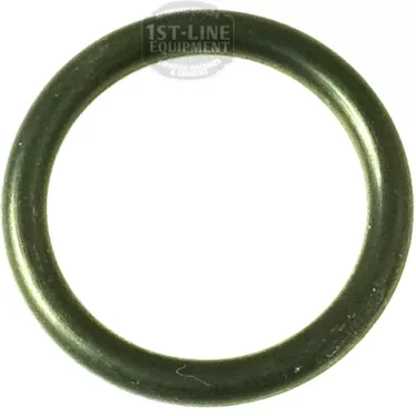 A close-up of the CA.258 VALVE O-RING 17.12x2.62mm, a circular black rubber gasket with a slightly glossy finish, displayed against a white background. © 2025 1st-line.com