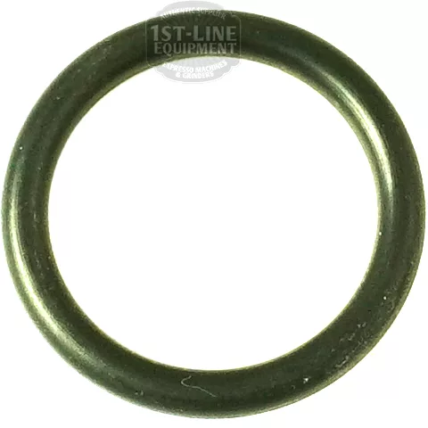 A close-up of the CA.258 VALVE O-RING 17.12x2.62mm, a circular black rubber gasket with a slightly glossy finish, displayed against a white background. © 2025 1st-line.com