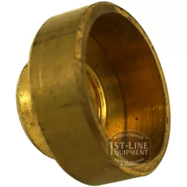 A close-up of the F..144 GASKET HOLDER, featuring a smooth, rounded edge and cylindrical shape, with the 1st-Line Equipment logo visible on its side. © 2025 1st-line.com