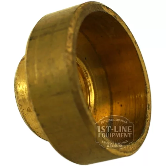 A close-up of the F..144 GASKET HOLDER, featuring a smooth, rounded edge and cylindrical shape, with the 1st-Line Equipment logo visible on its side. © 2025 1st-line.com