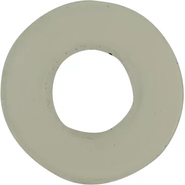 A flat, off-white, circular object with an irregular center hole, resembling a hand-shaped washer or doughnut—similar to the Lelit 8600014 Silicon Washer - 14x6, 6XSP.1. © 2025 1st-line.com