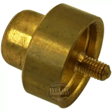 A small, cylindrical brass fitting with a threaded screw end is shown on a plain background. Its polished surface indicates it is a component designed for the F..210 VALVE BODY. © 2025 1st-line.com