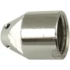 Close-up of the CA.126 STEAM TIP, a metallic, cone-shaped part with a cylindrical opening and side screw, on a white background. The lower right corner displays a 1st-Line Equipment watermark. © 2025 1st-line.com