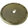 The A...70 57mm GROUP SHOWER SCREEN is a round metal espresso machine filter basket featuring a fine mesh screen with a central hole and a solid metal rim. © 2025 1st-line.com