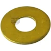 The CA.210 BRASS WASHER is flat and round with a large central hole, shown on a white background. Its surface looks smooth and slightly reflective. © 2025 1st-line.com