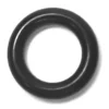 The Lelit 9500022 Washer is a black rubber O-ring with a smooth, circular shape, designed as a gasket or seal for Lelit machines. It is shown on a white background. © 2025 1st-line.com