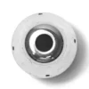 The Lelit 9500022 Washer is a metallic hemispherical ball transfer unit with a shiny central ball in a white circular housing, featuring six evenly spaced holes—ideal as a washer or replacement part for Lelit models. © 2025 1st-line.com