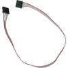 The Lelit 9600042 LCC Computer Cable is a flat ribbon cable with two black rectangular connectors and four wires (three white, one red), designed for electronic connections. © 2025 1st-line.com
