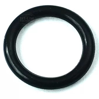 A close-up of the ECM P6025 Water Tank Adapter O-ring, black rubber gasket, shown on a white background. © 2025 1st-line.com