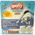 Box of Puly Milk Plus Liquid with Washing Basin, 14 doses for cleaning steam wands and milk frothers. Includes free washing basin, before-and-after images. Text in Italian & English on a blue background. © 2025 1st-line.com