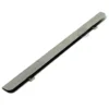 The ECM P3001.6 Drip Tray Guide Rail is a long, thin metal strip with two small tabs and a slight curve at one end, shown against a white background. © 2025 1st-line.com