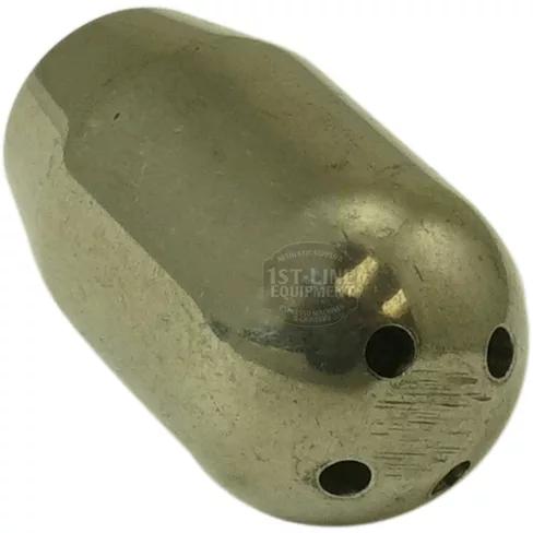 The F.2581 STEAM SPRAY 4-Hole Tip features a metallic, cylindrical design with a rounded end and four 2mm diameter spray holes for efficient water distribution. © 2025 1st-line.com