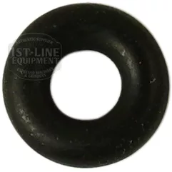 The F..814 RUBBER RING 3.50x2.50 mm, a black O-ring gasket, is shown from above on a white background. © 2025 1st-line.com