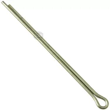 The F..874 LARGE 38mm PIN is a cotter pin with a looped end and two prongs, displayed against a plain white background. © 2025 1st-line.com