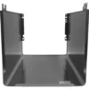 A black, rectangular plastic housing with open top and front, seen from the front, features mounting brackets and slots—compatible as the Lelit 1400192 Wrap Around Body Panel. © 2025 1st-line.com