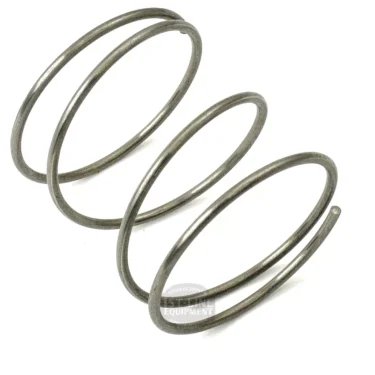 A close-up of the F..337 STEAM/WATER VALVE KNOB SPRING, featuring several shiny metallic coils and a visible textured finish, is displayed at a slight angle against a white background. © 2025 1st-line.com