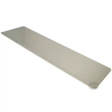 A rectangular, flat, metallic tray with rounded corners and a smooth, reflective surface is shown on a white background. This suggests it could be the VBM CARRCASPADSI Front Drawer accessory. © 2025 1st-line.com