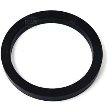 The CA...1 7.5mm PLANE HOLDER GASKET, a black, circular rubber ring with smooth inner and outer edges, lies flat on a white background. The gasket appears solid and unbroken. © 2025 1st-line.com