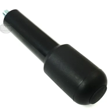 The CA.319 M-10 FILTERHOLDER HANDLE is a black cylindrical handle with a threaded metal M-10 screw at one end, ideal as a replacement part, shown against a white background. © 2025 1st-line.com