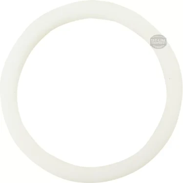 The Lelit CD342 Coffee Boiler Heating Element Gasket is a white, slightly irregular circular ring viewed from above on a plain background; compatible with Lelit coffee machines. © 2025 1st-line.com