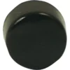 A close-up of the ECM P9113 Black Round Push Button shows its smooth, slightly reflective round cap set against a white background. © 2025 1st-line.com