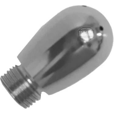 The Elektra 06316015 Steam Wand Tip is a metallic, bullet-shaped, 4-hole (1mm) tip with a threaded end for attaching to espresso machine steam wands. © 2025 1st-line.com