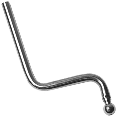 The Elektra 06319015 Steam Wand is a shiny metal steam wand with two bends forming a zigzag shape and a small round ball on one end, photographed against a white background. © 2025 1st-line.com